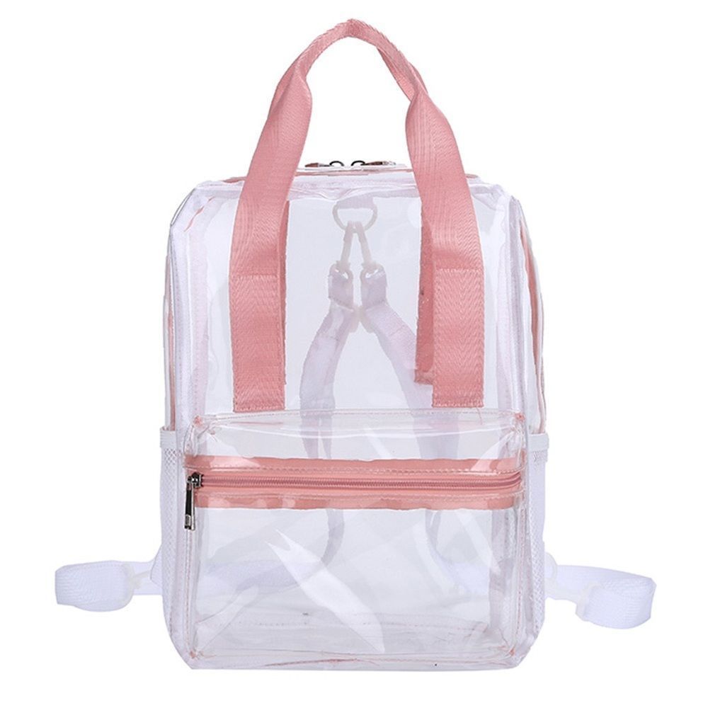Clear/Transparent Backpack W/ Pink Accents- NWT
